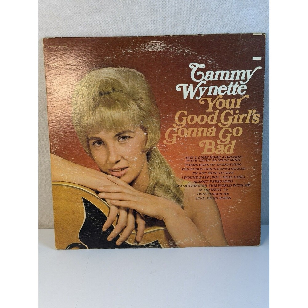 Tammy Wynette Your Good Girl’s Gonna Go Bad 1967 LP Epic Stereo BN 26305 VG/G